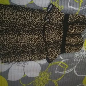 Printed mini cocktail dress